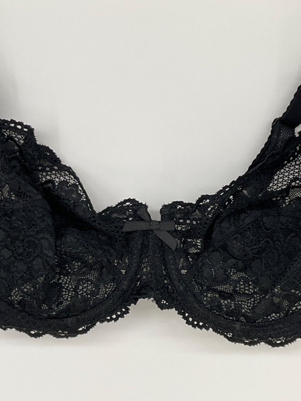 Chantelle size 36D Black Lace Unlined underwire Bra style 1195 NEW - Picture 3 of 8